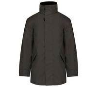 Kariban Quilted parka K677 - Unisex Jacket, Full-zip with studded storm flap