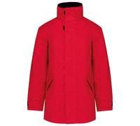 Kariban Quilted parka K677 - Unisex Jacket, Full-zip with studded storm flap