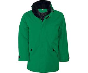 Kariban Quilted Parka - Kelly Green, 3XL, Men