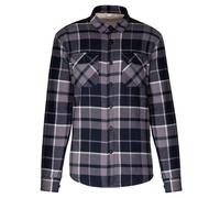 Kariban Sherpa Lined Checked Shirt Jacket Warm Cotton Flannel Adjustable Cuffs