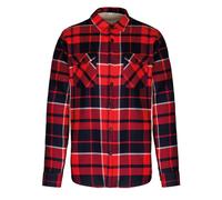 Kariban Sherpa Lined Checked Shirt Jacket Warm Cotton Flannel Adjustable Cuffs