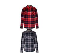 Kariban Sherpa-lined checked shirt jacket K579 - Mens, 100% Cotton Flannel