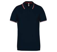 Kariban Short Sleeve Polo Shirt Cotton PiquÃ© Contrast Taped Neck and Vents