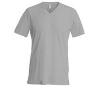 Kariban Short sleeve v neck t shirt Dark Grey L