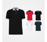 Kariban Two-tone piqué polo shirt K258 - Mens, 100% Combed Cotton Piqué