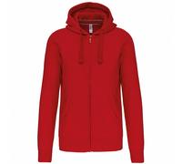 Kariban Men's Full Zip Hoodie in Red | Size: 3XL Kariban Red 3XL