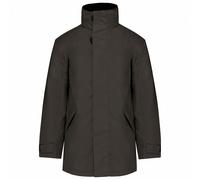 Kariban Men's Quilted Parka in Dark Grey | Size: Small Kariban Dark Grey S
