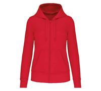 Kariban Women's Friendly Full Zip Hoodie in Red | Size: XS Kariban Red XS