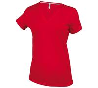 Kariban Womens/Ladies Feminine Fit Short Sleeve V Neck T-Shi RW711