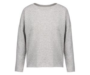 Kariban Womens/Ladies Heather Oversized Sweatshirt12 UK - 14 UK Light Grey RW94