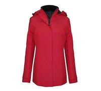 Kariban Womens/Ladies Hooded Parka Jacket (XL) (Red)