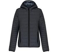 Lightweight Hooded Padded Jacket Kariban Grey XS