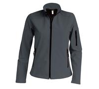 Kariban Women's Soft Shell Jacket in Dark Grey | Size: Medium Kariban Dark Grey M