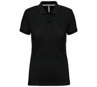 Kariban Women's Pique Anti-Bacterial Polo Shirt in Black | Size: 8 Kariban Black 8