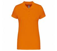 Kariban Women's Pique Polo Shirt in Orange | Size: Medium Kariban Orange M