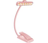 karidi Book Light,Rechargeable Reading Light,Clip on Book Reading Light. Book Light with 16 LEDs, 3 Color Modes, 360° Flexible arm,dimming & 12H Battery Ideal for Bed, Night Reading (White, Small)