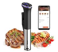Karienvir Sous Vide WIFI, Sous Vide Machine 1100W, Sous Vide Cooker IPX7 Waterproof Immersion Circulator, Sous Vide Temperature(10℃~90℃) & Timer Control, Portable Sous Vide Easy Storage, Equipped WIFI