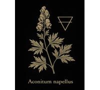 Kariertes Notizbuch 5x5 mm - Aconitum napellus - 100 Seiten - 8.5 x 11 Zoll - Mit 2 cm Rand: Botanische Vintage-Illustration des blauen Eisenhuts mit ... Rituale und esoterische Aufzeichnungen