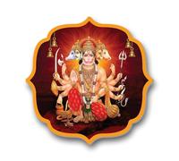 Karigaari India Panchmukhi Hanuman Acrylic Wall Frame for Home Temple Puja Room Office Decor Vastu Spiritual Wall Hanging Religious Door Frame Durable Premium Quality Decorative Art