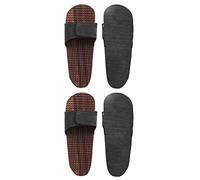 Karigar Creations Acupressure Slippers Unisex Wooden Relaxing Acupressure Foot Feet Massager Slippers Chappal for Good Health natural wood color Brown Size UK 8(Pack of 2)
