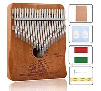 Karimba 21 Keys, Sail Away Thumb Piano 21 Keys, 21 Keys Mbira Finger Piano with Tuning Hammer and Instructions