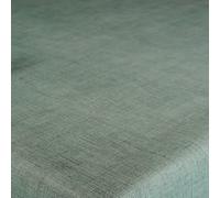 Karina Home Duck Egg Green Linen Look Wipe Clean Tablecloth Vinyl PVC Table Cover Wipeable Table Cloth (Duck Egg Green, Round 138cm)