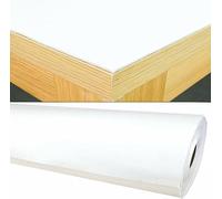 Karina Home Full 15 metre Roll Heat Resistant Table Protector Heavy Duty White Table Felt for Dinning Room Table Wipe Clean (White, 120cm x 15 metres)