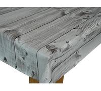 Karina Home Grey Wood Effect Plank PVC Wipe Clean Tablecloth 200cm x 140cm