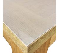 Karina Home Matt Frosted Clear Effect Transparent Thick Clear PVC Waterproof Table Cover 1.5 mm Thick Protector Oil Proof (1, 90 x 160cm)