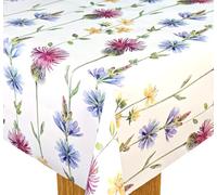 Karina Home Scotch Thistle Meadow Wipe Clean Tablecloth Vinyl PVC Table Cover Wipeable Table Cloth (250cm x 140cm)