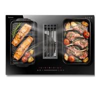 Karinear 77cm Induction Hob with Hood with Timer Safe Lock Boost