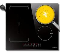 Karinear Flex Induction Hob with 99 Min Timer Safe Lock Black,2 Ring Electric Hob 30cm with 13amp Plug(2800W)