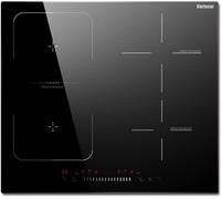 Karinear Flex Induction Hob with 99 Min Timer Safe Lock Black,4 Ring Electric Hob 60cm with Hard Wire(7200W)