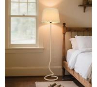 Kariosid 65" Arc Floor Lamp for Living Room,Rattan Boho Standing Light with 3 Color Temperature,Farmhouse Rustic Tall Lamps,Bohemian Light for Corner,Bedroom,Office,Dining Room(Without Bulb)