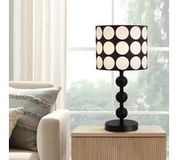 Kariosid Modern Table Lamp for Bedroom,Bedside Lamps with 3 Colour Temperature,19.6" Minimalist Nightstand Light Lamp,Unique Black Desk Lights for Living Room,Office,Kids Room,Dorm,Reading