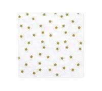 Karisma SP33-39-019 Napkins 33 x 33 cm Set of 20 Gold Snowflakes Design