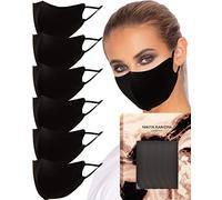 KARIZMA Face Wardrobe in Black Fabric Face Masks 6 Pieces Black Everyday Monday to Sunday