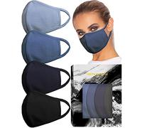 KARIZMA Stretch Sculpt in Blues Face Masks Fabric Face Mask 4 Masks