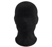 Karjiaja 1Pc Black Full Face Mask Breathable, Halloween Full Face Cover Mask Head Cover Faceless Spandex Morph Mask for Unisex Adult Men Women Halloween Party Costume