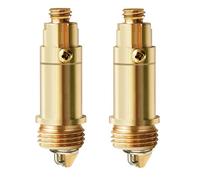 Karjiaja 2 Pcs Replacement Sink Basin Bath Waste Click Clack Basin Pop Up Click Clack Brass Plug Bolt Brass Plug Bolt Pop Up Plug for Basins Basin Drain Stopper Pop Up Sink Plugs Kitchen, Golden