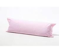 KARKARM Full Body Bolster Pillow Case 6ft - Flannelette 100% Brushed Cotton Bolster Pillowcases for Super King Bed - Multipurpose Extra Large Size Bolster Pillow Cover 72" x 19", Pink