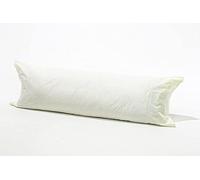 KARKARM Long Bolster Pillow Case 3ft - Flannelette 100% Brushed Cotton Bolster Pillowcases for Single Bed - Multipurpose Large Size Bolster Pillow Cover 36" x 19", Cream