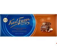 Karl Fazer Chopped Hazelnuts in Milk Chocolate 200g (Set of Eight)