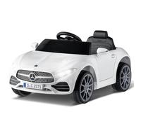 Karl home Licensed Mercedes Benz CLS 350 Electric Car for Kids, 12V Battery Powered Electric Ride on Toy Car with Remote Control, Music, LED Lights, Soft Start, White