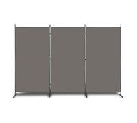 Karl home Room Dividers Free Standing Folding Screen,3 Screens Bedroom Panel Screens,Large Room Divider Partition Wall, Privacy Screen Separator for Bedroom, Room Partition Panels 260x182 CM，Grey