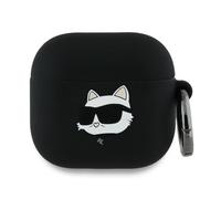 Karl Lagerfeld 3D Choupette Head Silicone Case for Airpods 4 Black - KLA4RUNCHK