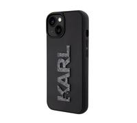 Karl Lagerfeld 3D Logo Glitter Backcover Case, Black - iPhone 15 Plus / 14 Plus
