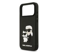 Karl Lagerfeld 3D Rubber Case for iPhone 17 Pro Max 6.9" Black