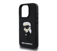 Karl Lagerfeld 3D Rubber Ikonik Case for iPhone 16 Pro Max 6.9" Black