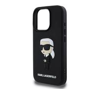 Karl Lagerfeld 3D Rubber Ikonik Case for iPhone 16 Pro Max 6.9" Black